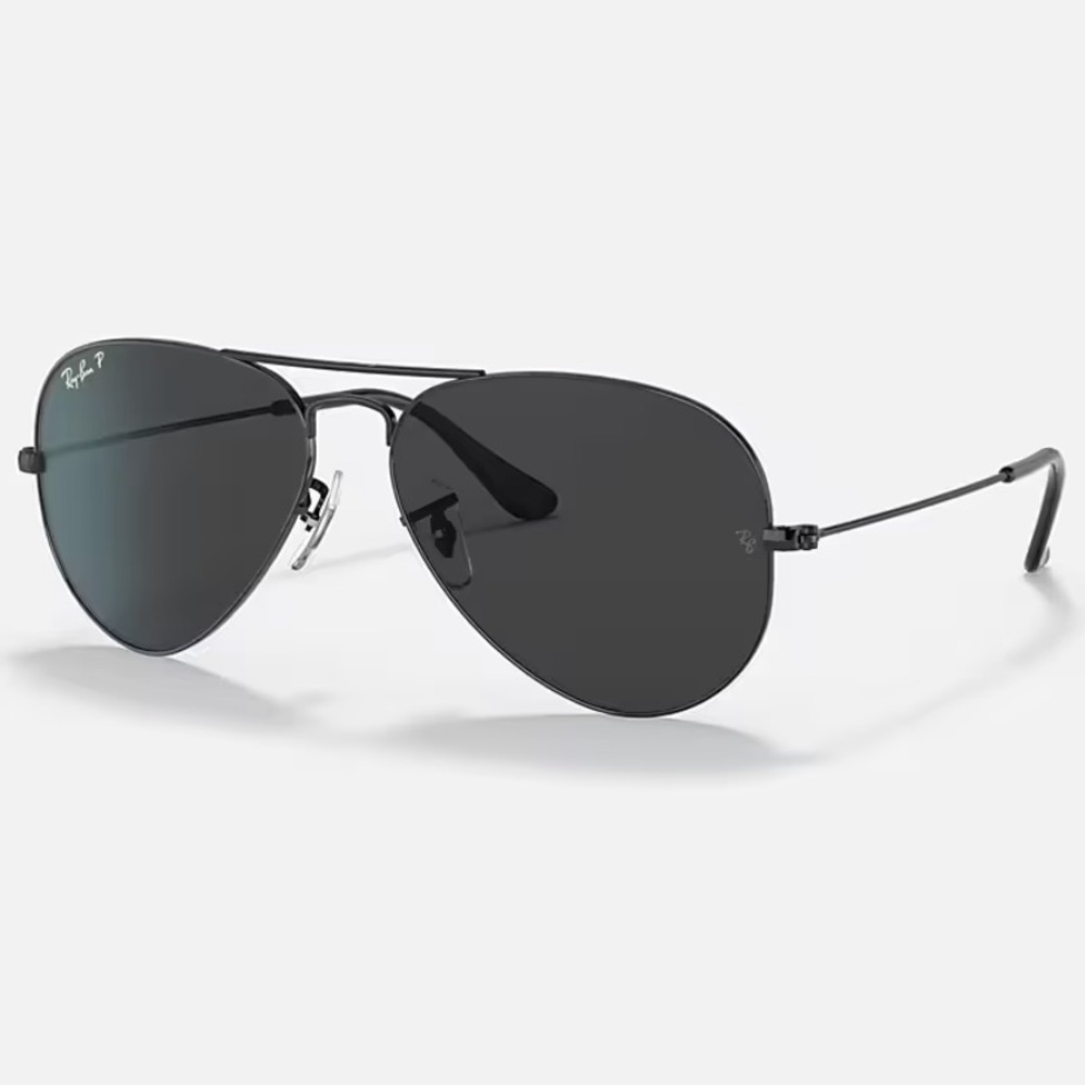 Ray-Ban Dark Aviator Sunglasses with Case